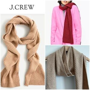 J. Crew Diagonal Rib Cashmere Scarf